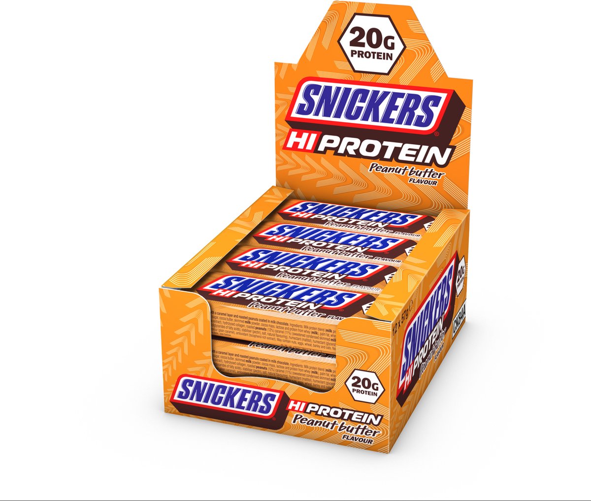 Goedkoopste Snickers Hi Protein Bar Peanut Peanut Butter 12x55g