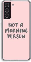 Case Company® - Samsung Galaxy S21 FE hoesje - Morning person - Soft Cover Telefoonhoesje - Bescherming aan alle Kanten en Schermrand