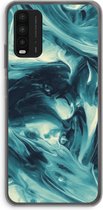 Case Company® - Xiaomi Redmi 9T hoesje - Dreaming About Whales - Soft Cover Telefoonhoesje - Bescherming aan alle Kanten en Schermrand