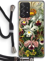 Case Company® - Samsung Galaxy A52 hoesje met Koord - Haeckel Orchidae - Telefoonhoesje met Zwart Koord - Bescherming aan alle Kanten en Over de Schermrand