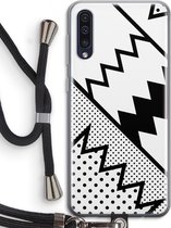 Case Company® - Samsung Galaxy A50 hoesje met Koord - Pop Art #5 - Telefoonhoesje met Zwart Koord - Bescherming aan alle Kanten en Over de Schermrand