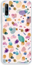 Case Company® - Huawei P Smart Pro hoesje - Terrazzo Memphis - Soft Cover Telefoonhoesje - Bescherming aan alle Kanten en Schermrand