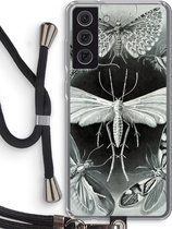 Case Company® - Samsung Galaxy S21 FE hoesje met Koord - Haeckel Tineida - Telefoonhoesje met Zwart Koord - Bescherming aan alle Kanten en Over de Schermrand