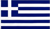Senvi Printwear - Flag Greece - Grote Griekse vlag - Gemaakt Van 100% Polyester - UV & Weerbestendig - Met Versterkte Mastrand - Messing Ogen - 90x150 CM - Fair Working Conditions - Griekenland