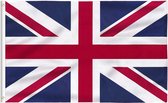 Senvi Printwear - Flag Great Britain - Grote Engelse vlag - Gemaakt Van 100% Polyester - UV & Weerbestendig - Met Versterkte Mastrand - Messing Ogen - 90x150 CM - Fair Working Cond