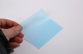 Transparante Plakbriefjes - Blauw - Vierkante Sticky Notes - 76mm x 76mm