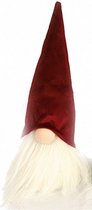 kabouterhoofd Mitchell 33 cm katoen rood