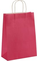 cadeautassen 25 x 11,5 x 42 cm papier roze 2 stuks