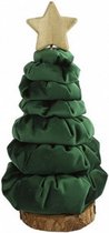 mini kerstboom Rasmus 25 cm textiel groen