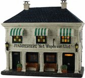 kersthuisje stadscafÃ© IJlst 21 cm led wit