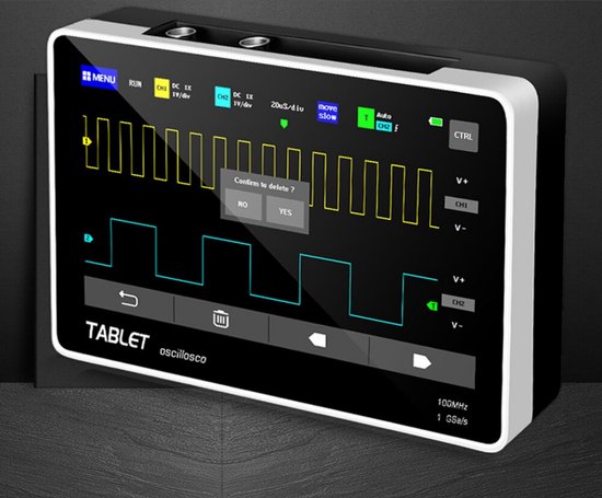 PiProducts Digitale Tablet – Oscilloscoop – 2 Kanalen 100Mhz – Touchscreen – Tablet