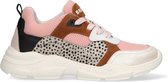 Braqeez Renee Run Meisjes Lage Sneakers - Roze/Print - Leer - Veters