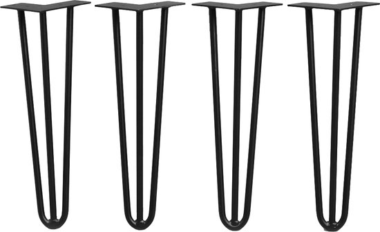 Metalen Onderstel Hairpin | Metalen tafelpoot | Retro tafelpoot | Hairpin tafelpoten | Barnwoodweb
