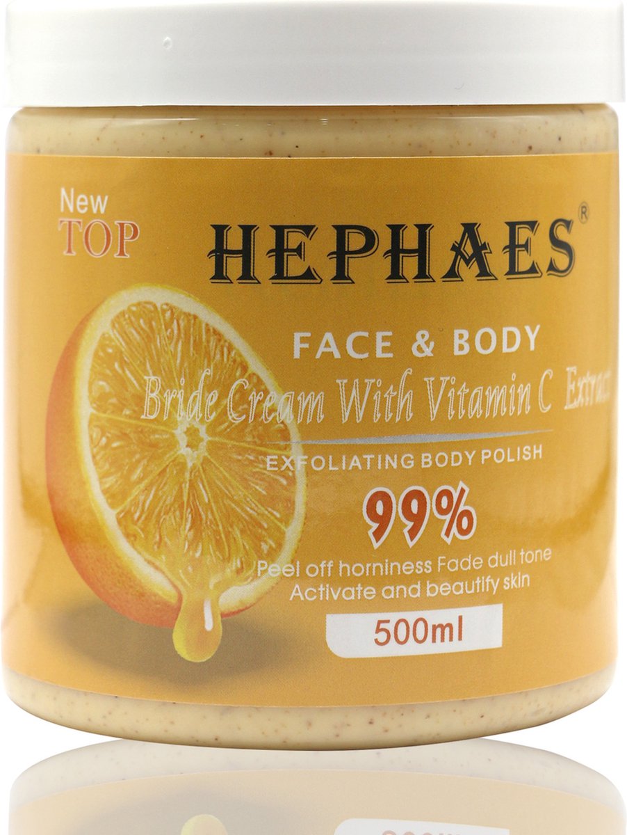 Goedkoopste Body scrub Sinaasappel XL - Body creme - Coffee - Bodyscrub -Scrub - Scrubzout - Scrub gezicht