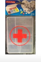Pillendoosjes - Medicijnen doosje - pillen box -  dagen pillen box - pillen doos - Pillenbakje - Pillen Organizer - Medicijn Doosje - pillendoos transparant - 6 vakjes -