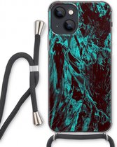 Case Company® - iPhone 13 hoesje met Koord - Ice Age - Telefoonhoesje met Zwart Koord - Extra Bescherming aan alle Kanten en Over de Schermrand