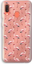 Case Company® - Samsung Galaxy A20e hoesje - Flamingo - Soft Cover Telefoonhoesje - Bescherming aan alle Kanten en Schermrand