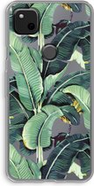Case Company® - Google Pixel 4a hoesje - Bananenbladeren - Soft Cover Telefoonhoesje - Bescherming aan alle Kanten en Schermrand