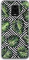 Case Company® - Xiaomi Redmi Note 9 Pro hoesje - Geometrische jungle - Soft Cover Telefoonhoesje - Bescherming aan alle Kanten en Schermrand