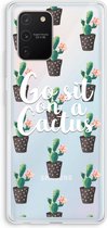 Case Company® - Samsung Galaxy S10 Lite hoesje - Cactus quote - Soft Cover Telefoonhoesje - Bescherming aan alle Kanten en Schermrand