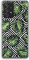 Case Company® - Samsung Galaxy A52 hoesje - Geometrische jungle - Soft Cover Telefoonhoesje - Bescherming aan alle Kanten en Schermrand