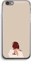 Case Company® - iPhone 6 / 6S hoesje - I drink wine - Soft Cover Telefoonhoesje - Bescherming aan alle Kanten en Schermrand