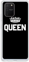 Case Company® - Samsung Galaxy S10 Lite hoesje - Queen zwart - Soft Cover Telefoonhoesje - Bescherming aan alle Kanten en Schermrand