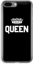 Case Company® - iPhone 8 Plus hoesje - Queen zwart - Soft Cover Telefoonhoesje - Bescherming aan alle Kanten en Schermrand