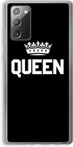Case Company® - Samsung Galaxy Note 20 / Note 20 5G hoesje - Queen zwart - Soft Cover Telefoonhoesje - Bescherming aan alle Kanten en Schermrand