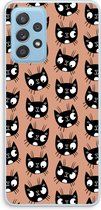 Case Company® - Samsung Galaxy A73 hoesje - Kat - Soft Cover Telefoonhoesje - Bescherming aan alle Kanten en Schermrand