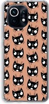 Case Company® - Xiaomi Mi 11 hoesje - Kat - Soft Cover Telefoonhoesje - Bescherming aan alle Kanten en Schermrand