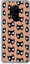 Case Company® - OnePlus 8 Pro hoesje - Kat - Soft Cover Telefoonhoesje - Bescherming aan alle Kanten en Schermrand