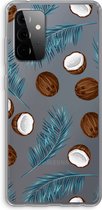 Case Company® - Samsung Galaxy A72 hoesje - Kokosnoot - Soft Cover Telefoonhoesje - Bescherming aan alle Kanten en Schermrand