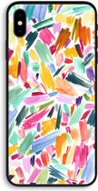 Case Company® - iPhone XS Max hoesje - Watercolor Brushstrokes - Biologisch Afbreekbaar Telefoonhoesje - Bescherming alle Kanten en Schermrand