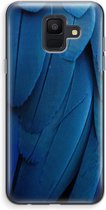 Case Company® - Samsung Galaxy A6 (2018) hoesje - Pauw - Soft Cover Telefoonhoesje - Bescherming aan alle Kanten en Schermrand