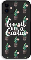 Case Company® - iPhone 11 hoesje - Cactus quote - Biologisch Afbreekbaar Telefoonhoesje - Bescherming alle Kanten en Schermrand