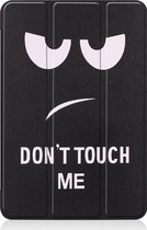 iPad Air 2022 Hoesje Case Don't Touch Me - iPad Air 2022 Hoes Hardcover Hoesje Don't Touch Me Bookcase