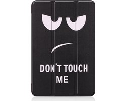 Hoesje - Geschikt voor Apple iPad Air 5 (2022) - 10.9 inch - 5e Generatie - M1 - Dun & Stevig - Trifold Bookcase - Hard Cover - Hardcover Book Case - Tablet Hoes - Don't Touch Me