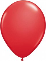 ballonnenset 30 cm latex rood 50 stuks