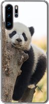 Geschikt voor Huawei P30 Pro hoesje - Panda - Boom - Licht - Siliconen Telefoonhoesje