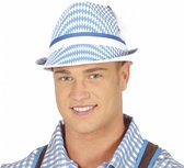 hoed Oktoberfest heren polyester blauw one-size