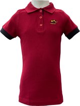 KAET - Polo - T-shirt- Meisjes - (152/158) - Bordeaux-donkerblauw