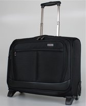 Laptoptrolley zwart - Pilotenkoffer - Zakelijke trolley - Handbagage koffer - Laptop trolley dames/heren - Business koffer - Laptop tas