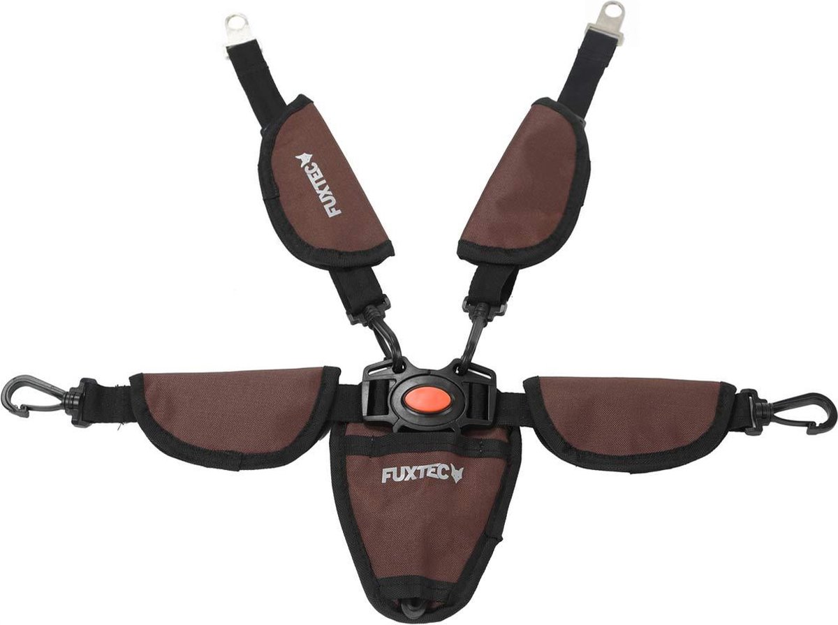 5-punts bruine trolley veiligheidsgordel - FUXTEC -Premium Cruiser