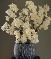 Seta Fiori duveteux - arbre fleuri artificiel - pêche - 75cm