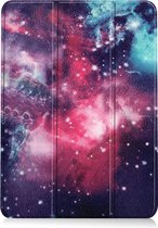 iPad Air 5 2022 Hoesje 10.9 inch Case Met Apple Pencil Uitsparing Galaxy - iPad Air 2022 Hoes Hardcover Hoesje Galaxy Bookcase