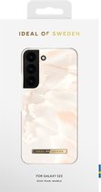 iDeal of Sweden Galaxy S22 Backcover hoesje - Fashion Case - Rose Pearl Marble