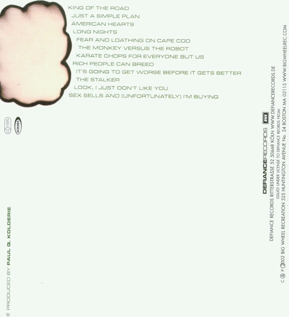 Piebald We Are The Only Friends We Have (CD), Piebald CD (album