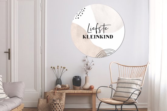 Wall Circle - Wall Circle Indoor - Citation - Enfants - Famille - ⌀ 150 cm - Décoration murale - Peintures Ronds