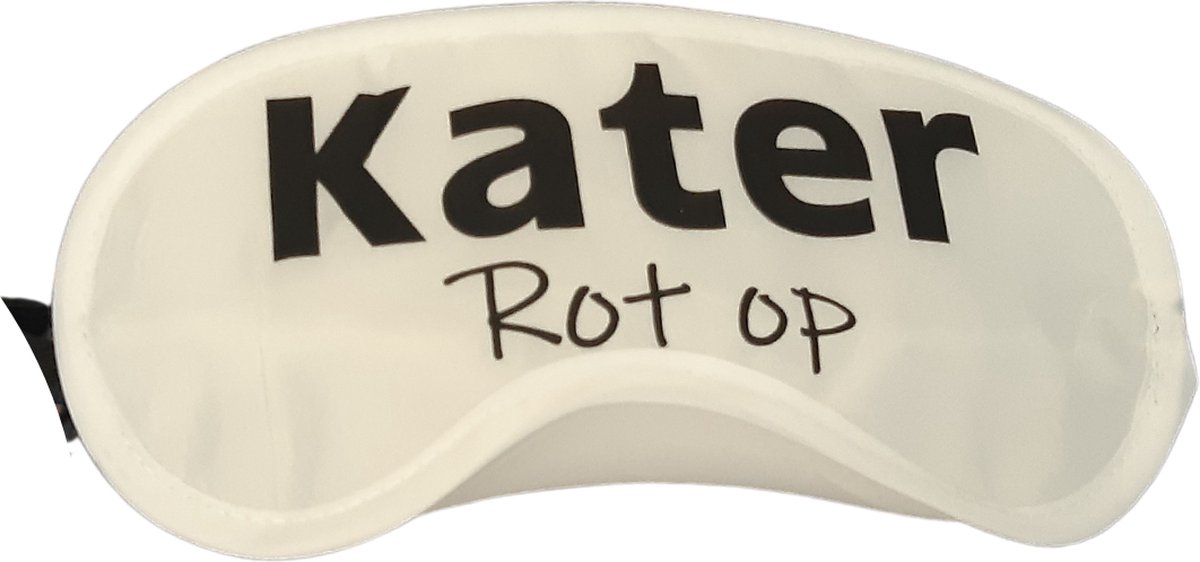 TWOA-Slaapmasker-Grappige tekst- Wit polyester- KATER rot op